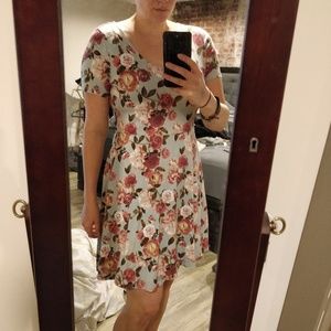 Whimsical Floral A-line dress